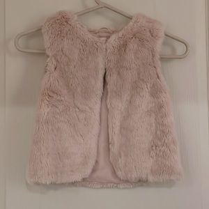Pink Faux Fur Vest